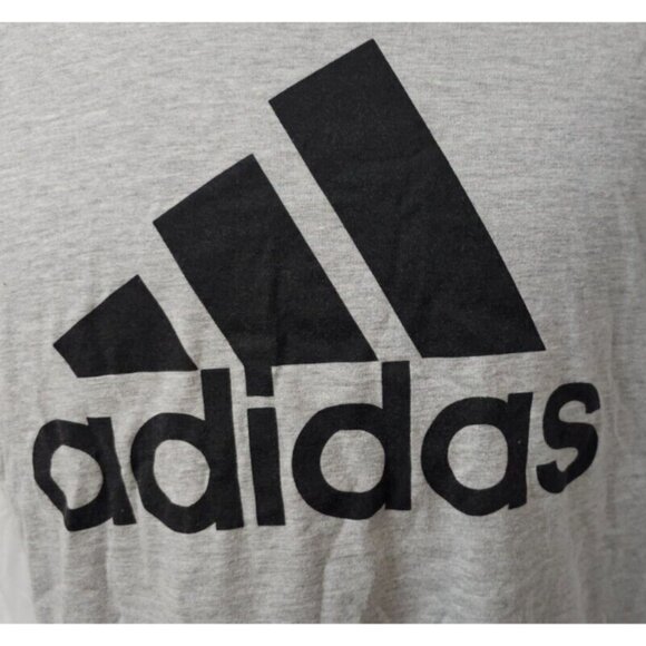 Adidas Golf Mens XL Grey Spellout Short Sleeve Crew Neck Graphic Adult Tee - Picture 4 of 10